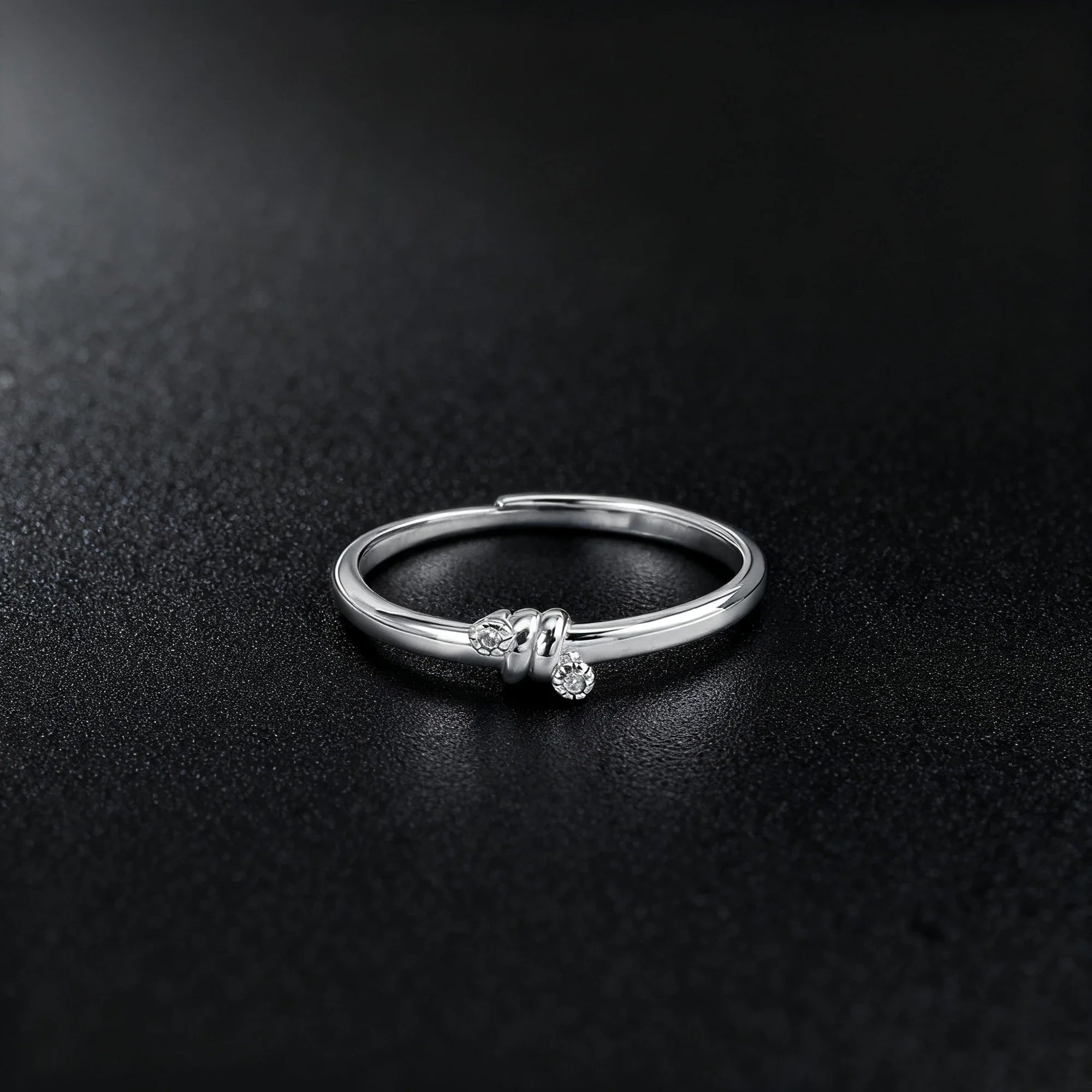 Elegant Tiny Crystal Ring - Velvet Haven