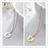 Elegant Gold Letter Pendant Necklace