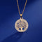 Shining Tree of Life Round Pendant - Velvet Haven
