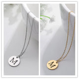 Elegant Gold Letter Pendant Necklace