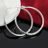 Sterling Silver Circle Hoop Earrings