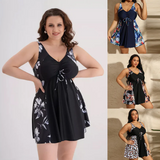 Lois | Sculpting Swimdress with Ruched Drawstring