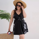 Lois | Sculpting Swimdress with Ruched Drawstring