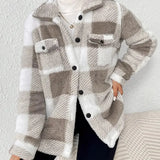 Martine | Stylish Plaid Fleece Jacket
