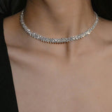 Elegant Rhinestone Collar Necklace