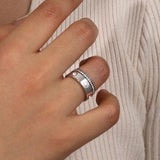 Shining Clover & Crystal Ring