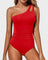 Demi | Flattering One-Shoulder Swimsuit - Velvet Haven