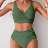 Jasmijn | High-Waisted Twist-Detail Bikini Set