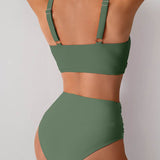 Jasmijn | High-Waisted Twist-Detail Bikini Set