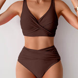 Jasmijn | High-Waisted Twist-Detail Bikini Set