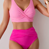 Jasmijn | High-Waisted Twist-Detail Bikini Set