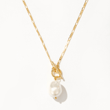Elegant Golden Pearl Necklace