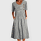 Ava | Striped Midi Dress - Velvet Haven