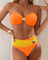 Manon | Tummy Control Bikini Set with Gold Detail - Velvet Haven