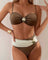 Manon | Tummy Control Bikini Set with Gold Detail - Velvet Haven