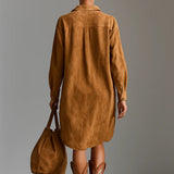 Elodie | V-Neck Long-Sleeved Midi Dress