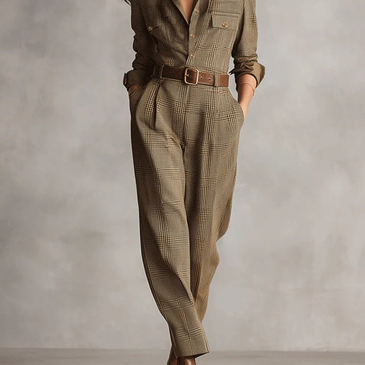 Ella | Elegant Utility Jumpsuit - Velvet Haven