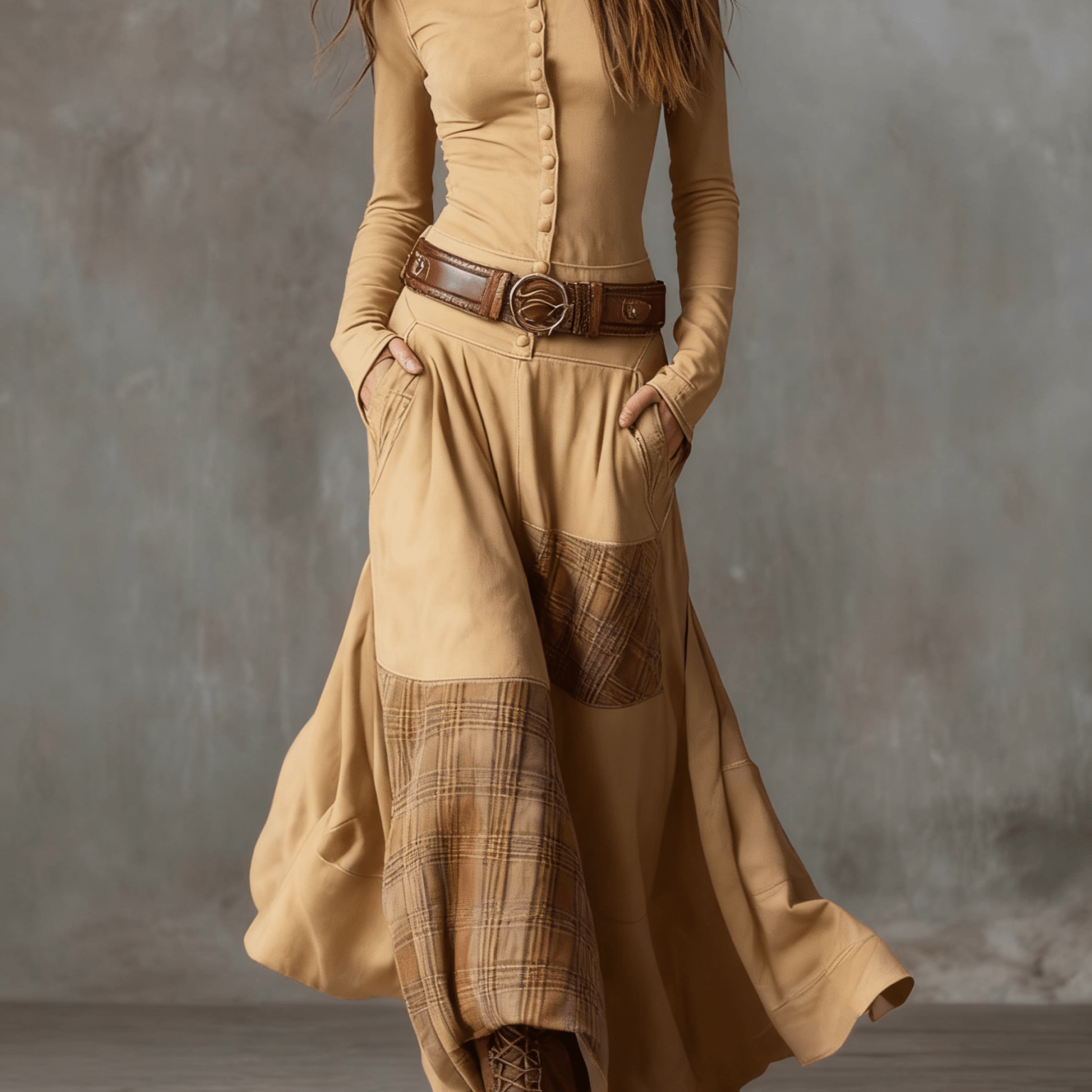 Anna | Suede Maxi Dress - Velvet Haven