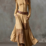 Anna | Suede Maxi Dress