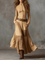 Anna | Suede Maxi Dress - Velvet Haven