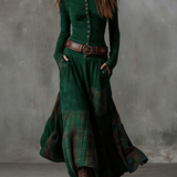 Anna | Suede Maxi Dress