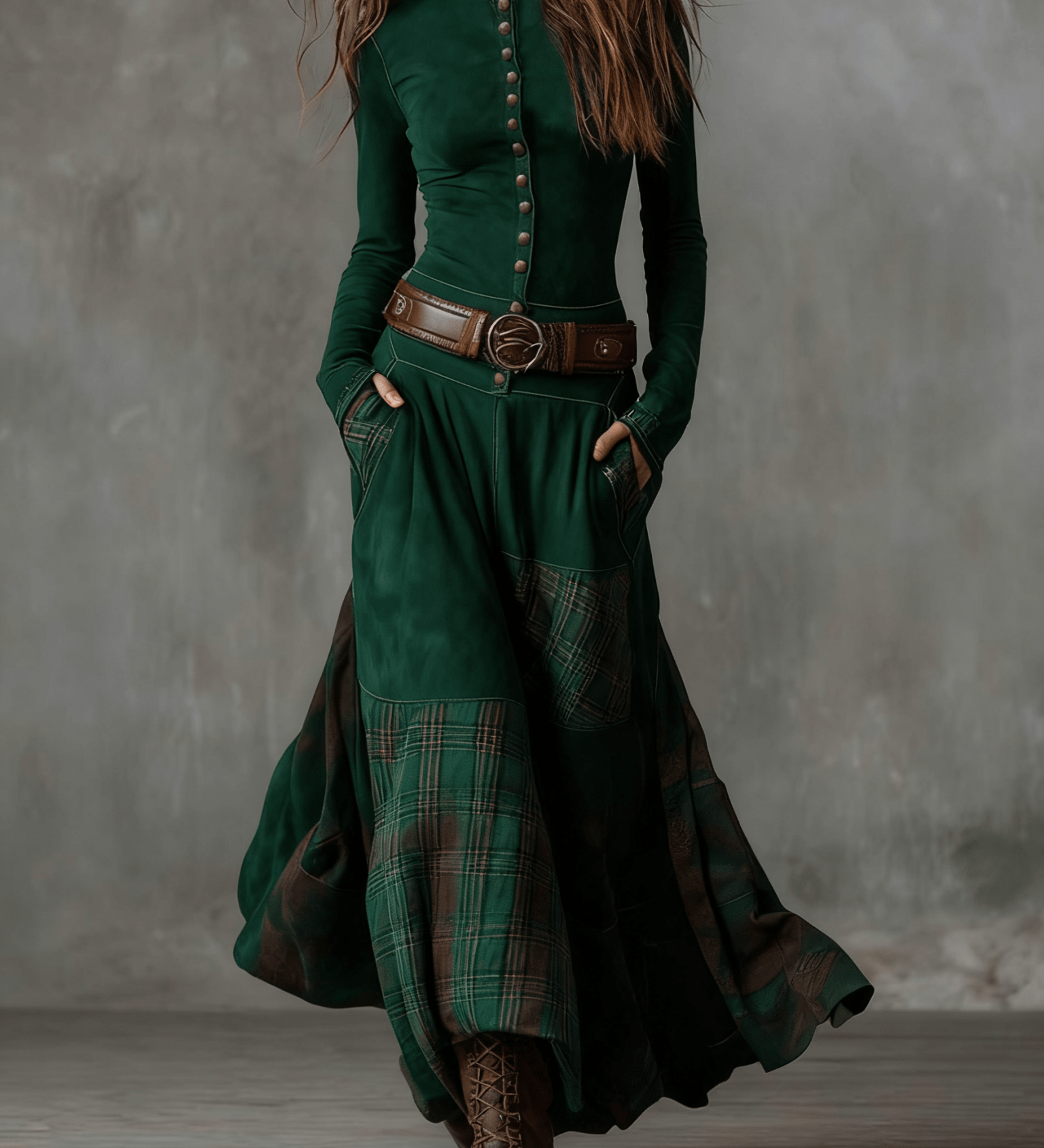 Anna | Suede Maxi Dress - Velvet Haven