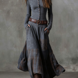 Anna | Suede Maxi Dress