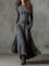 Anna | Suede Maxi Dress - Velvet Haven