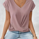 Maia | Twist Front V-Neck Top