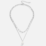 Golden Tulip Pearl Necklace