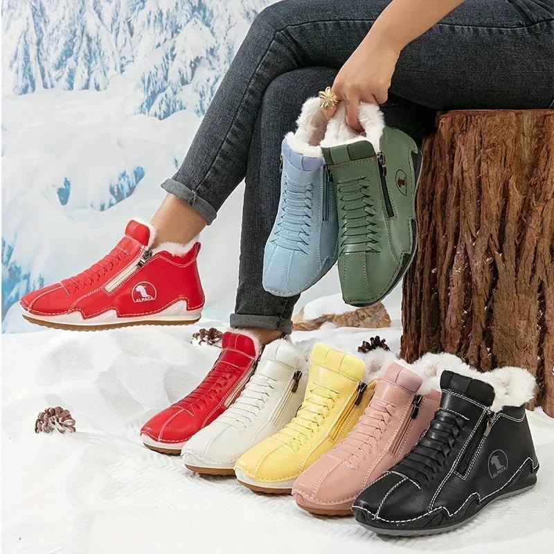 Annegret™ – Elegant Winter Ankle Boots for Exceptional Comfort - Velvet Haven