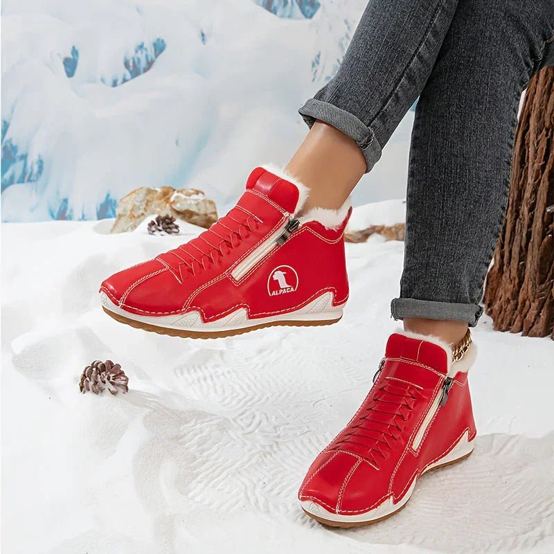 Annegret™ – Elegant Winter Ankle Boots for Exceptional Comfort - Velvet Haven