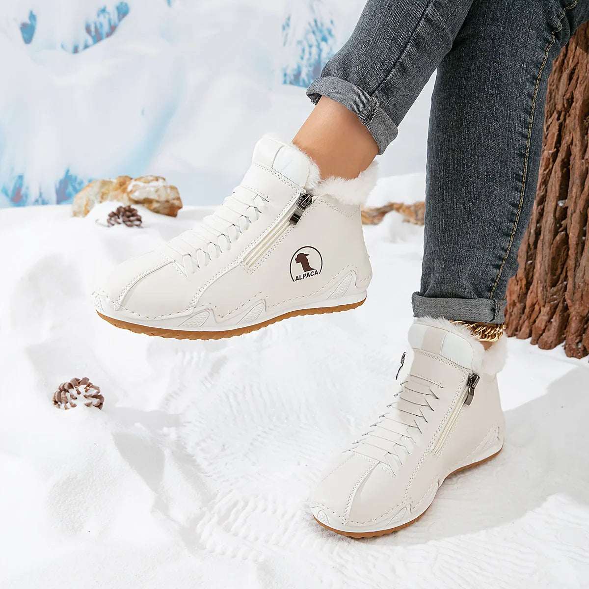 Annegret™ – Elegant Winter Ankle Boots for Exceptional Comfort - Velvet Haven