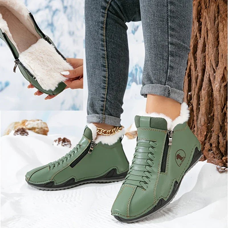 Annegret™ – Elegant Winter Ankle Boots for Exceptional Comfort - Velvet Haven