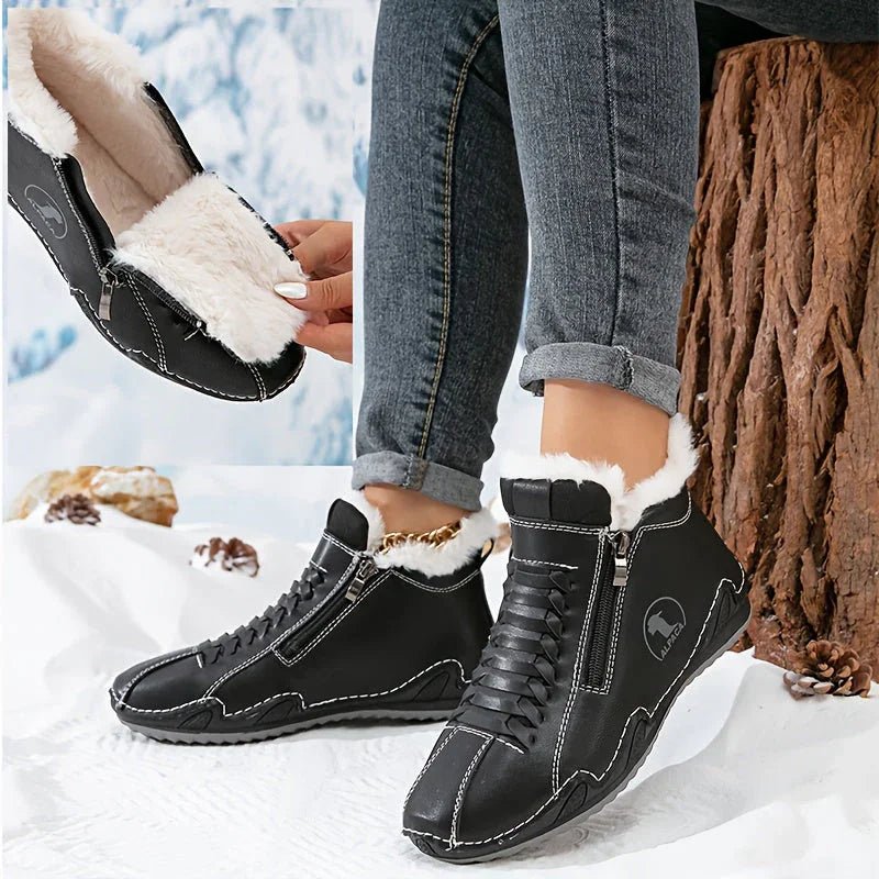 Annegret™ – Elegant Winter Ankle Boots for Exceptional Comfort - Velvet Haven