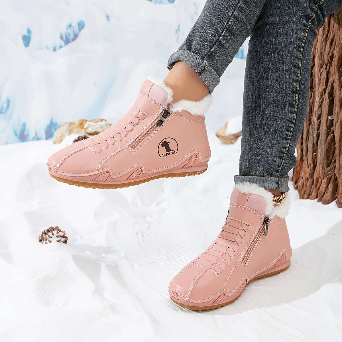 Annegret™ – Elegant Winter Ankle Boots for Exceptional Comfort - Velvet Haven