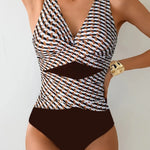 Annelies | Tummy Control Swimsuit with Wrap V-Neckline - Velvet Haven