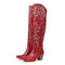 Amelia | Timeless Over-the-Knee Western Boots - Velvet Haven