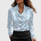 Sylvie | Blouse with a Luxurious Pleated Neckline - Velvet Haven