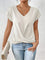 Maia | Twist Front V-Neck Top - Velvet Haven