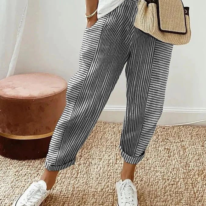 Matilda | Striped Trousers - Velvet Haven