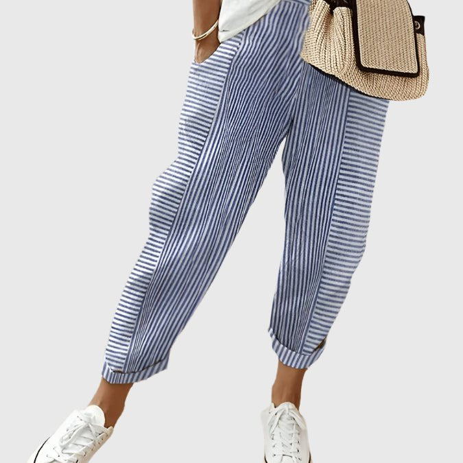 Matilda | Striped Trousers - Velvet Haven
