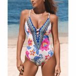 Britt | Boho Plunge Swimsuit - Velvet Haven