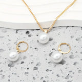 Golden Grace Pearl Jewelry Set
