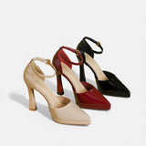 Evette | Leather Heels