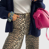 Chandra | Vintage Leopard Print Jeans
