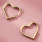 Golden Heart Stainless Steel Earrings - Velvet Haven