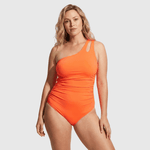 Demi | Flattering One-Shoulder Swimsuit - Velvet Haven