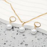 Golden Grace Pearl Jewelry Set