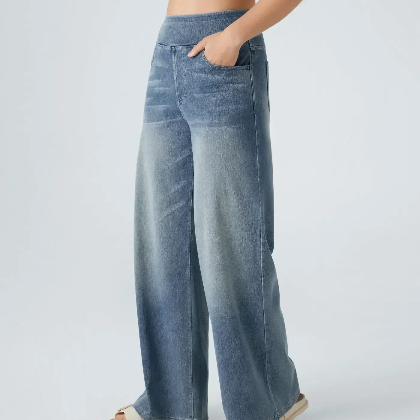 Eva | Comfortable & Stretch High-Waist Trousers - Velvet Haven